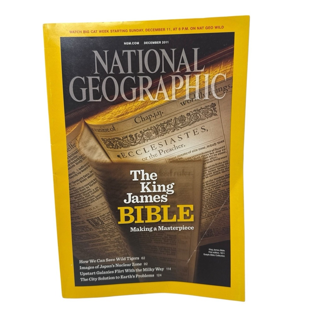 National Geographic Magazine December 2011 The King James Bible